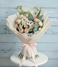 Букет цветов из:  Розы и Лизиантусы в Котельники