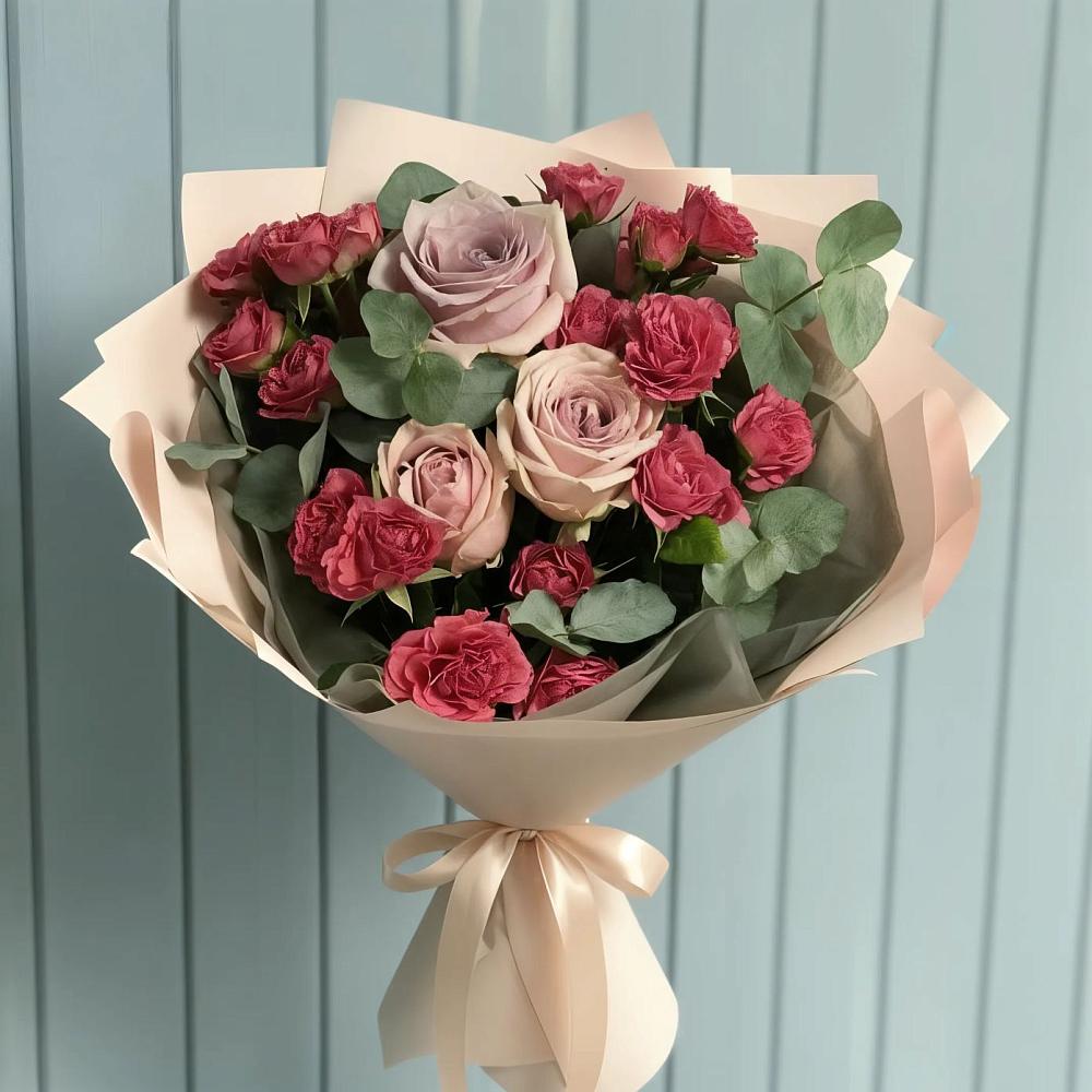 Букет цветов из: Гвоздики и Розы в Котельники