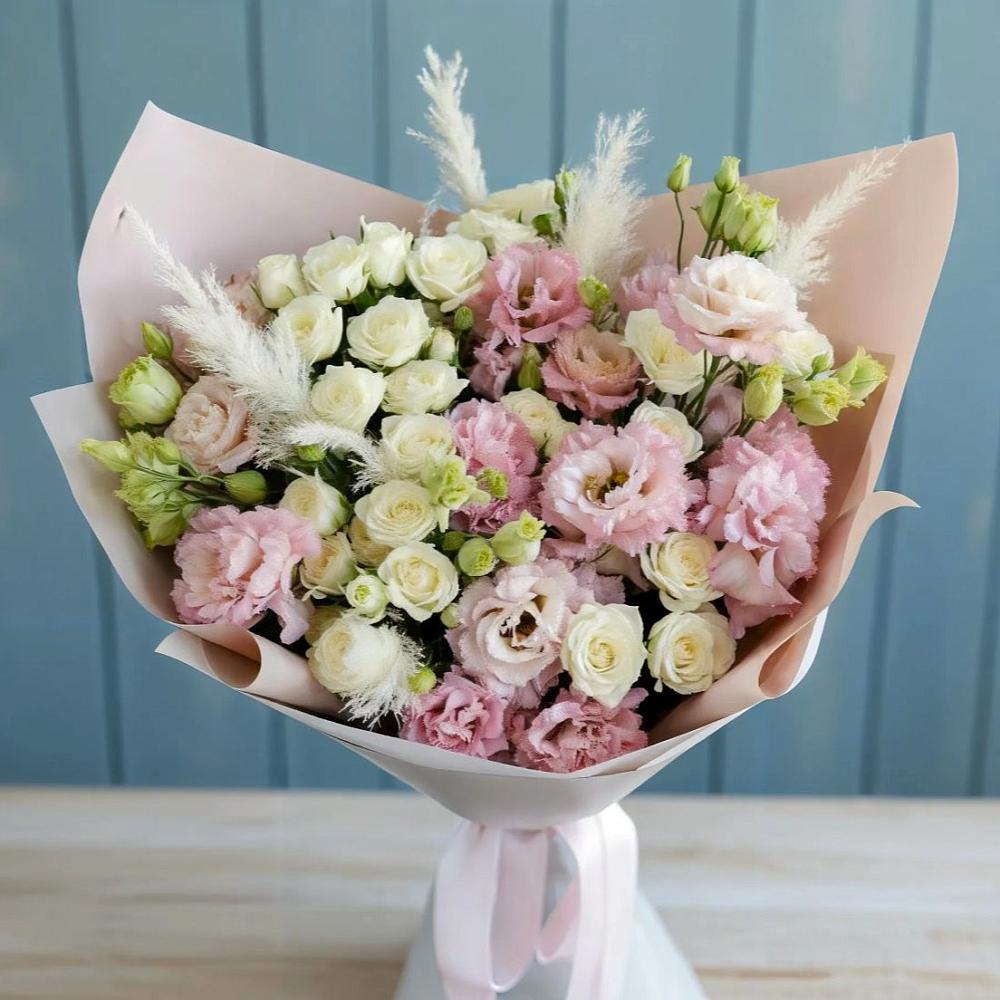 Букет цветов из: Альстромерии и Розы в Котельники