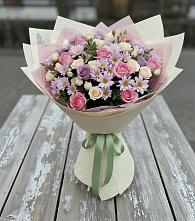 Букет цветов из:  Розы и Хризантемы в Котельники