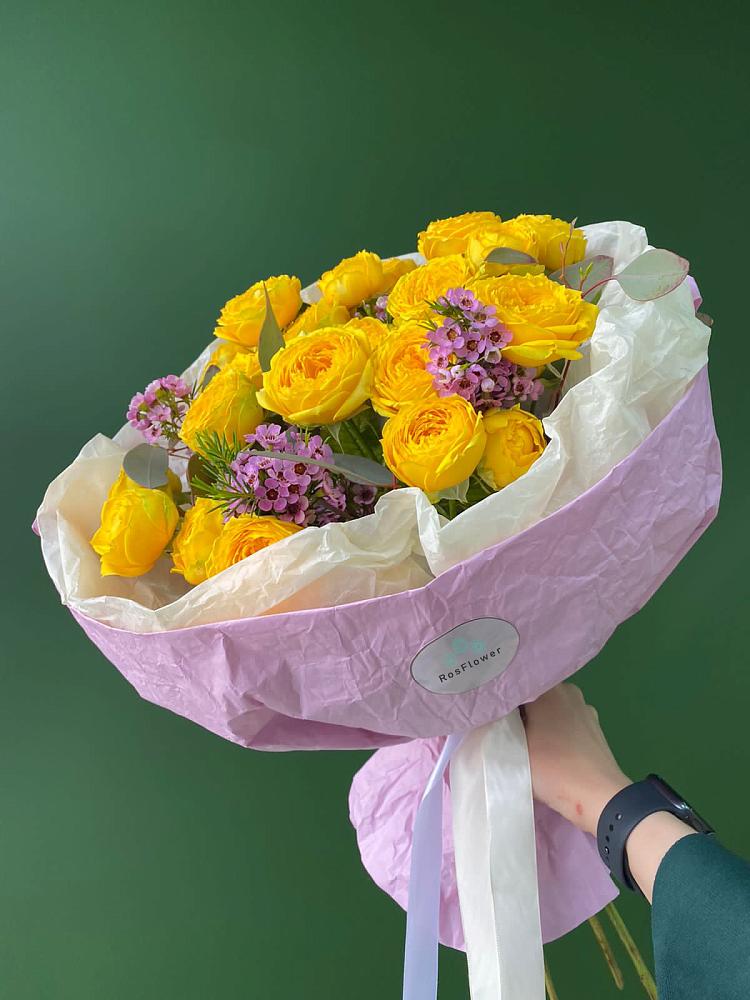 Кустовые желтые розы в Котельники Букет Кустовые желтые розы в Котельники