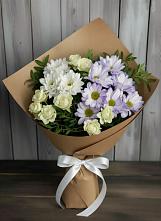 Букет цветов из:  Хризантемы и Розы #REPLACE_PRED# Котельники